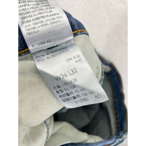 Signature Levi Strauss & Co. Bootcut Blue Men’s 36x32‎ Denim Jeans - Picture 8 of 9